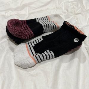 Stance black & white ankle socks